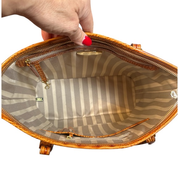 Brahmin EUC Medium Asher Multicolor Snake Print Tote - Picture 11 of 17